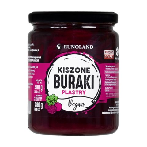 Kiszone buraki w plastrach 480 g Kiszone buraki w plastrach 480 g