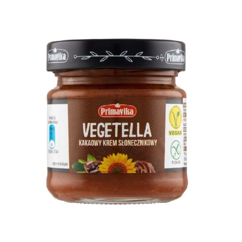Krem kakaowy słonecznikowy Vegetella 160 g Krem kakaowy słonecznikowy Vegetella 160 g