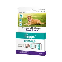 Krople przeciw pchłom i kleszczom dla psów 20-40 kg