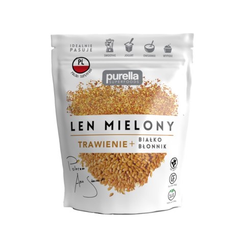 Len mielony odtłuszczony 180 g Len mielony odtłuszczony 180 g