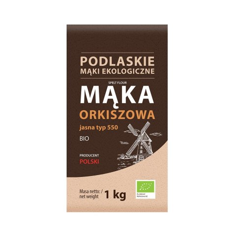Mąka orkiszowa jasna BIO typ 550 1 kg Mąka orkiszowa jasna BIO typ 550 1 kg