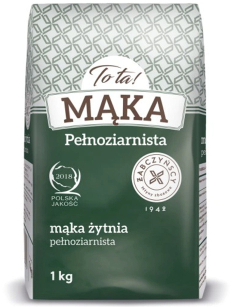 Mąka pełnoziarnista żytnia Tota! 1kg
