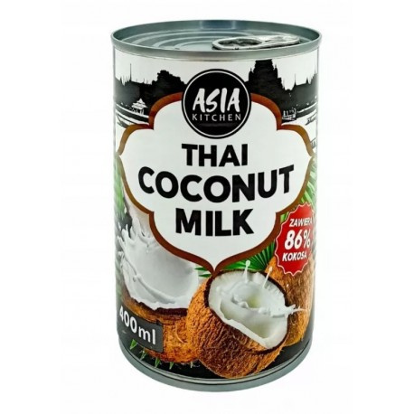 Mleko kokosowe 400 ml Asia Kitchen 86% Mleko kokosowe 400 ml Asia Kitchen 86%