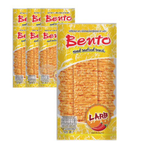 Snack z kałamarnicy o smaku pikantnej sałatki Larb BENTO 20g