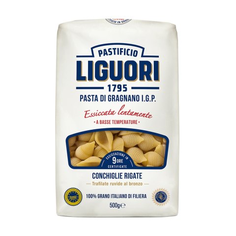 Makaron Liguori IGP Conchiglie Rigate 500G Makaron Liguori IGP Conchiglie Rigate 500G