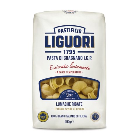 Makaron Liguori IGP Lumache Rigate 500g Makaron Liguori IGP Lumache Rigate 500g