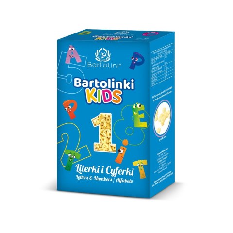 Makaron dla dzieci Literki i Cyferki 250 g Makaron dla dzieci Literki i Cyferki 250 g