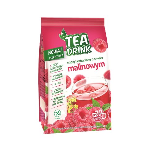 Napój herbaciany o smaku malinowym w proszku 300 g Napój herbaciany o smaku malinowym w proszku 300 g