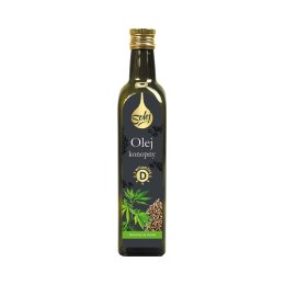 Olej konopny z witaminą D tłoczony na zimno 250 ml