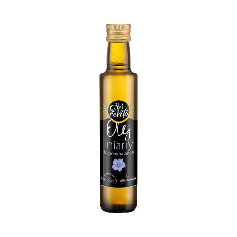 Olej lniany tłoczony na zimno 250 ml Olej lniany tłoczony na zimno 250 ml