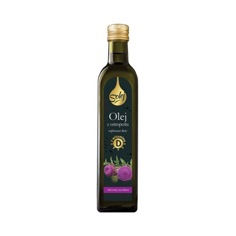 Olej z ostropestu z witaminą D tłoczony na zimno 250ml