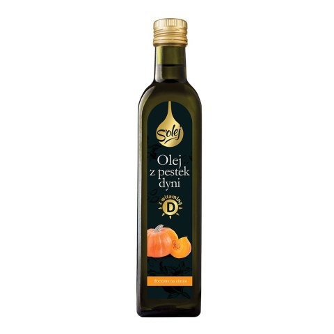 Olej z pestek dyni z witaminą D 250 ml Olej z pestek dyni z witaminą D 250 ml