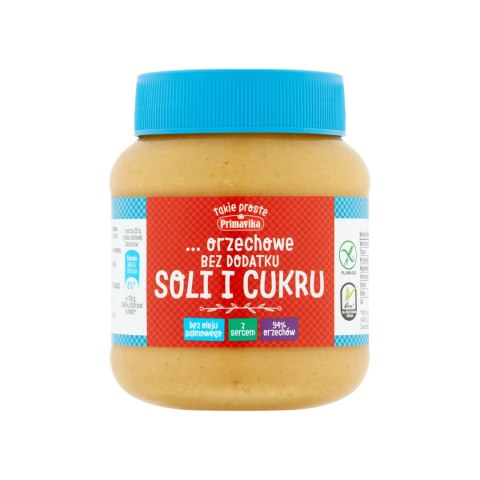 Pasta orzechowa bez soli i cukru 350 g Pasta orzechowa bez soli i cukru 350 g