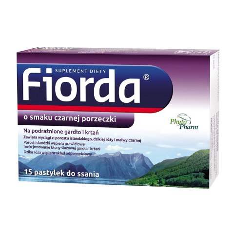 Pastylki do ssania o smaku cz,porzeczki 15 szt