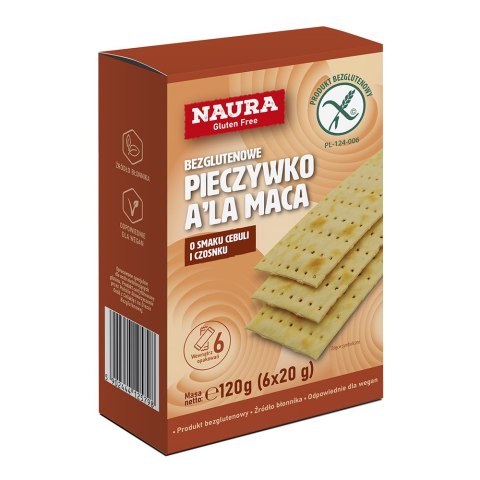 Pieczywko chrupkie z tapioką cebulowo-czosnkowe bez glutenu 120g Pieczywko chrupkie z tapioką cebulowo-czosnkowe bez glutenu 120g