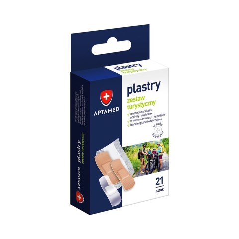 Plastry zestaw turystyczny 21 sztuk Plastry zestaw turystyczny 21 sztuk