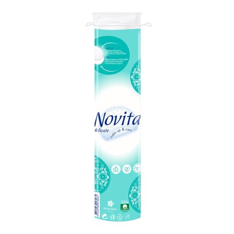 Płatki kosmetyczne Novita Delicate 120 szt. Płatki kosmetyczne Novita Delicate 120 szt.