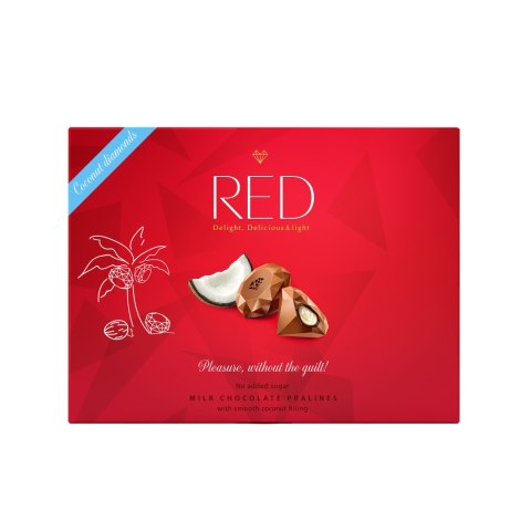 Praliny mleczne RED z kokosowym nadzieniem 132 g