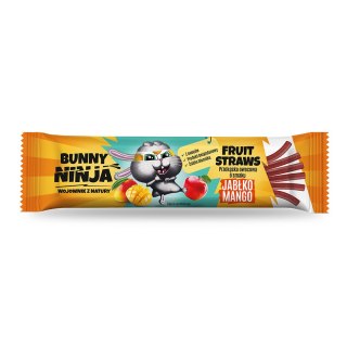 Przekąska owocowa FRUIT STRAWS w kształcie pałeczek o smaku jabłko-mango 16g (2025.04.28)