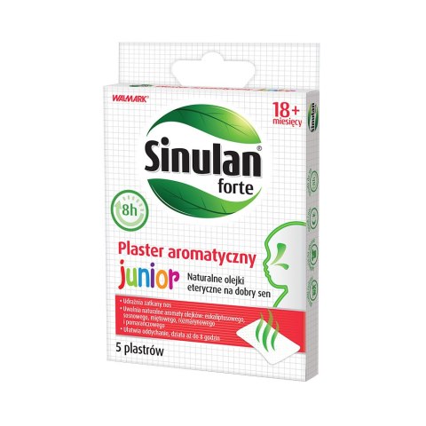 Sinulan forte plaster aromatyczny Junior 5 szt.