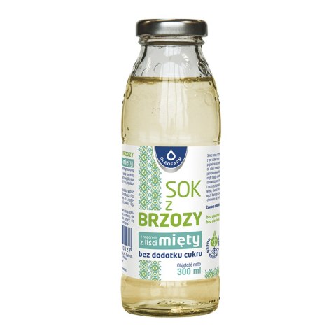 Sok z brzozy z miętą bez dodatku cukru 300 ml Sok z brzozy z miętą bez dodatku cukru 300 ml