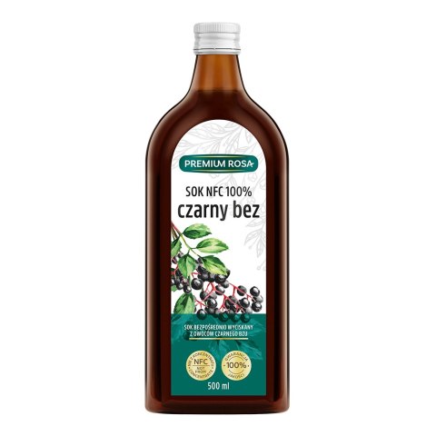 Sok z czarnego bzu 100% 500 ml Sok z czarnego bzu 100% 500 ml