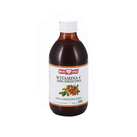 Sok z owoców dzikiej róży z Witaminą C 100% 250 ml