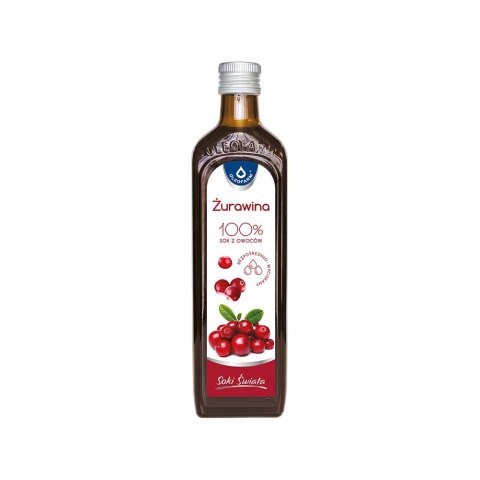 Sok z owoców żurawiny 100% 490 ml Sok z owoców żurawiny 100% 490 ml