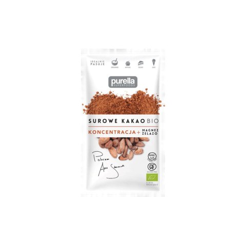 Surowe kakao BIO. Koncentracja. Magnez + Żelazo 40 g Surowe kakao BIO. Koncentracja. Magnez + Żelazo 40 g