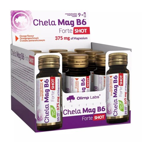 Chela_Mag B6 Forte Shot o smaku wiśnowym 25 ml Chela_Mag B6 Forte Shot o smaku wiśnowym 25 ml