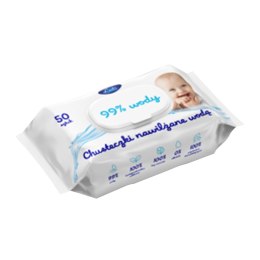 Chusteczki nawilżane w 98% wodą dla dzieci 50 szt.