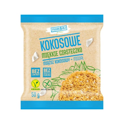 Ciasteczko kokosowe + migdał bez dodatku cukru 50 g