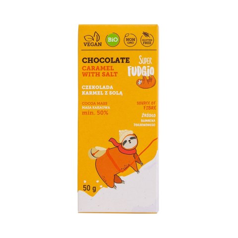 LUZ: Czekolada karmelowa z solą BIO 50 g