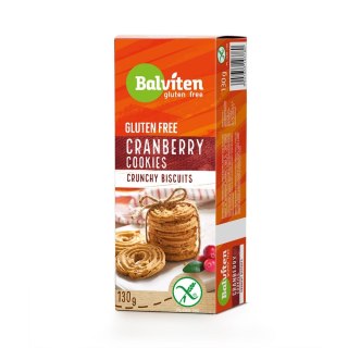 Herbatniki kruche żurawinowe bezglutenowe 130 g