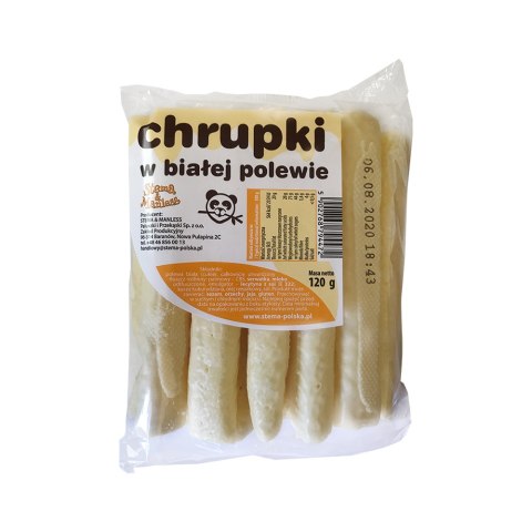 LUZ: Chrupki kukurydzine w polewie białej czekolady 120 g