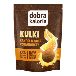 LUZ: Ciasteczka-kulki Kakao&Nuta pomarańczy bez cukru 65 g