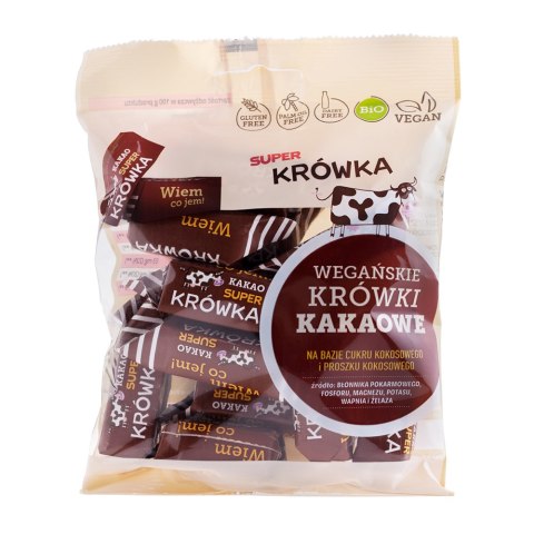 LUZ: Cukierki krówki smak kakaowy bez mleka BIO 150 g LUZ: Cukierki krówki smak kakaowy bez mleka BIO 150 g