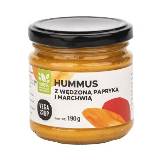 LUZ: Hummus z wędzoną papryką i marchwią 190 g