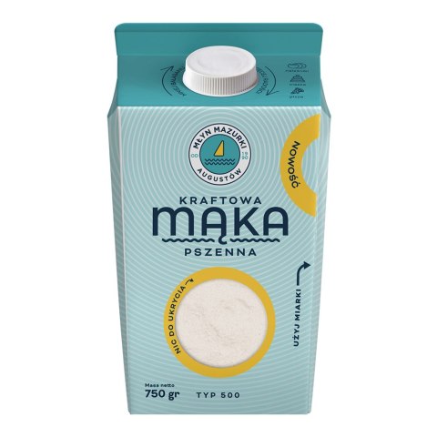 Mąka kraftowa pszenna typ 500 750 g Mąka kraftowa pszenna typ 500 750 g