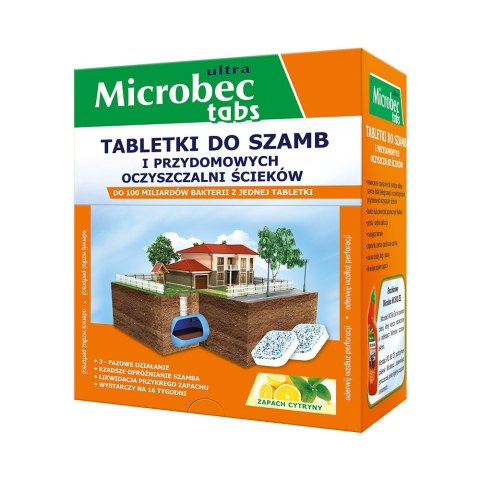 Microbec tabletki do szamb, zapach cytryny
