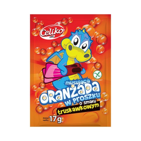 Oranżada w proszku musująca o smaku truskawkowym 17 g