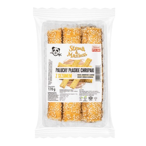 Paluchy płaskie z sezamem 170 g Paluchy płaskie z sezamem 170 g