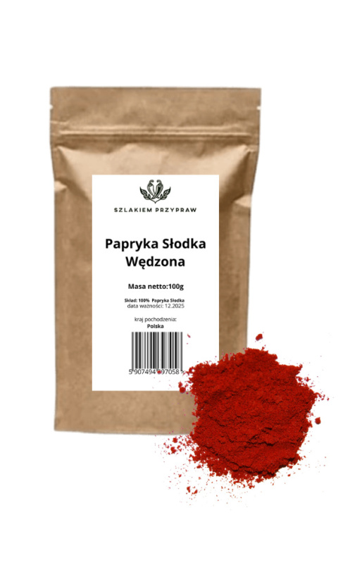 Szlakiem Przypraw Papryka Słodka Wędzona 100g Szlakiem Przypraw Papryka Słodka Wędzona 100g