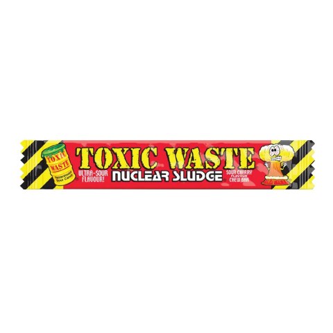 TOXIC WASTE NUCLEAR SLUDGE CHERRY FLAVOURED CHEWY BAR Kwaśna guma rozpuszczalna o smaku wiśniowym 20g TOXIC WASTE NUCLEAR SLUDGE CHERRY FLAVOURED CHEWY BAR Kwaśna guma rozpuszczalna o smaku wiśniowym 20g