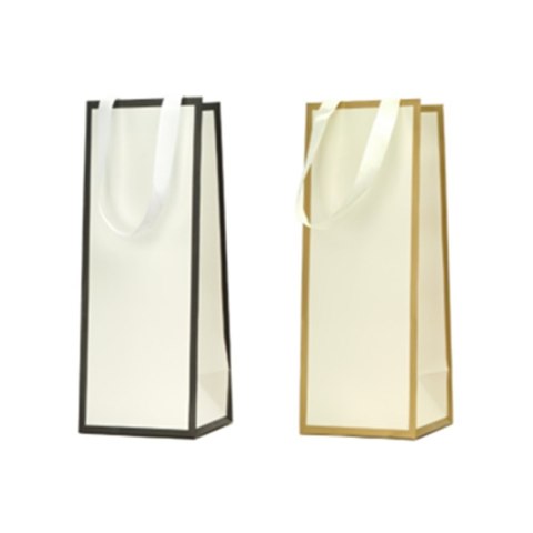 Torebka ozdobna z wstążką TF-50 butelka 13X36X9,5 cm