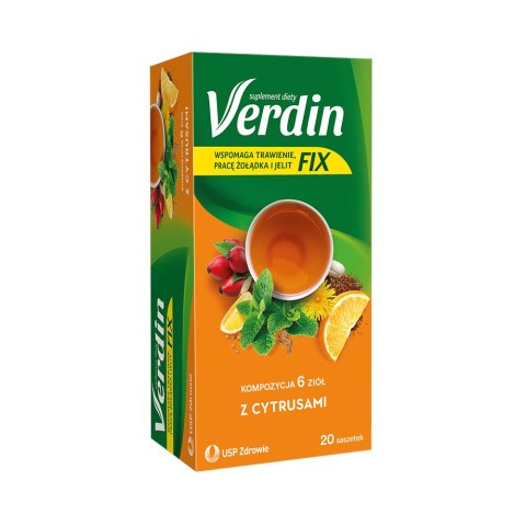 Verdin Fix zioła z cytrusami 20 saszetek Verdin Fix zioła z cytrusami 20 saszetek