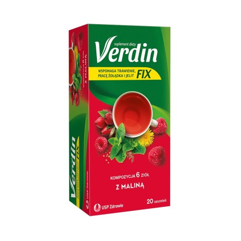 Verdin Fix zioła z maliną 20 saszetek Verdin Fix zioła z maliną 20 saszetek