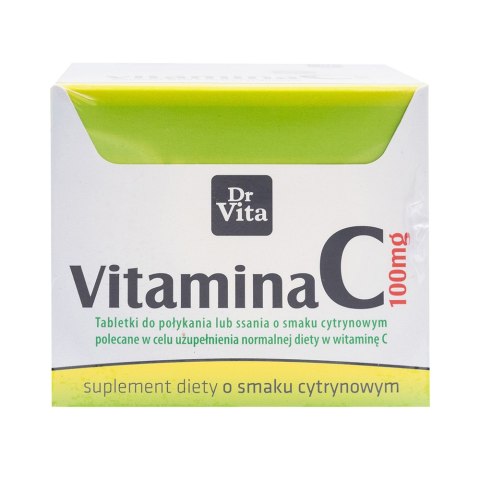Witamina C 100 mg o smaku cytrynowym 30 tabletek Witamina C 100 mg o smaku cytrynowym 30 tabletek