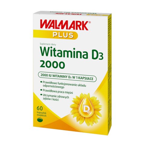 Witamina D 2000 60 kapsułek miękkich Witamina D 2000 60 kapsułek miękkich