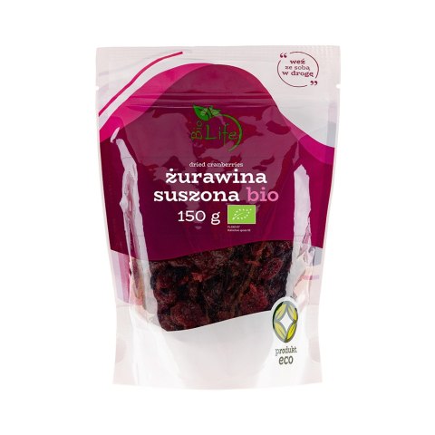 Żurawina suszona ekologiczna BIO 150 g Żurawina suszona ekologiczna BIO 150 g